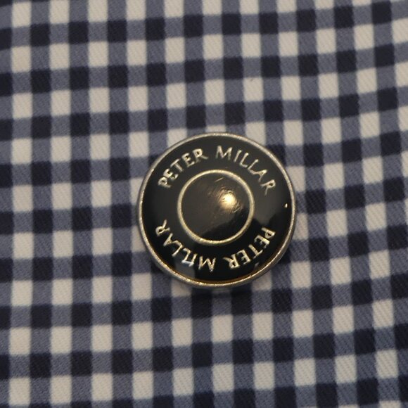 Peter Millar Large Womens Blue and White Check Vest - Picture 3 of 7